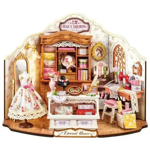 DIY Miniatur - Elsa´s Tailoring DG178 Schneiderei - DG178 Robotime