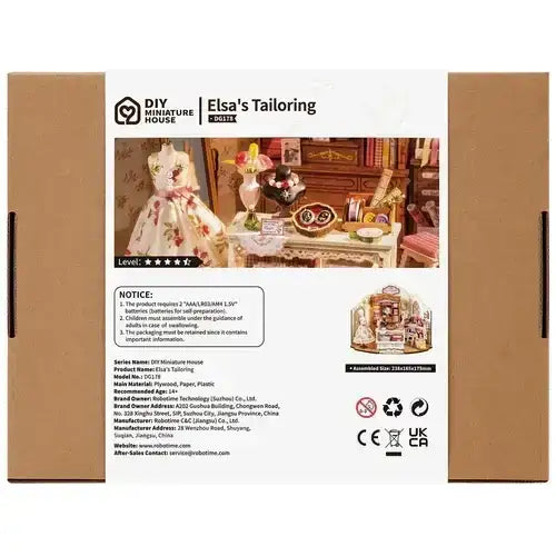 DIY Miniatur - Elsa´s Tailoring DG178 Schneiderei - DG178 Robotime