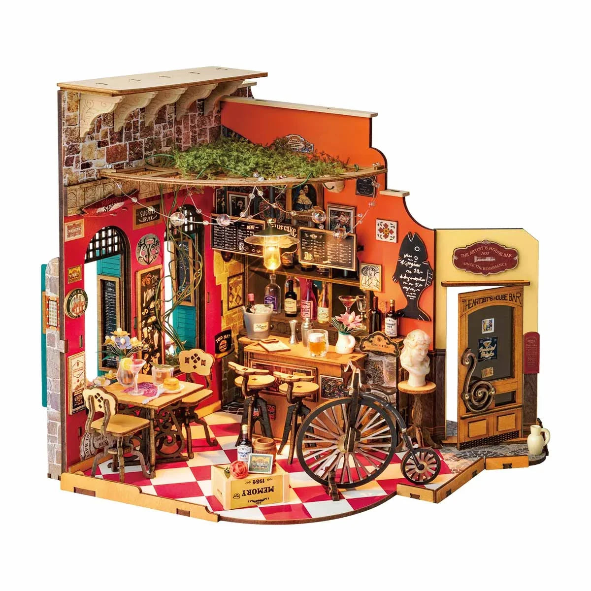 DIY Miniatur Haus Cheers Bar Dining DG173 - DG173 Robotime