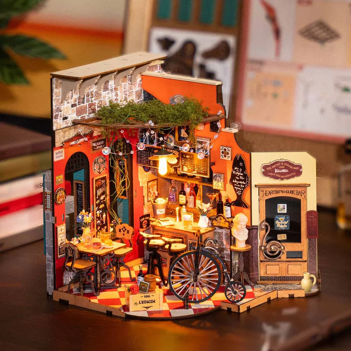 DIY Miniatur Haus Cheers Bar Dining DG173 - DG173 Robotime