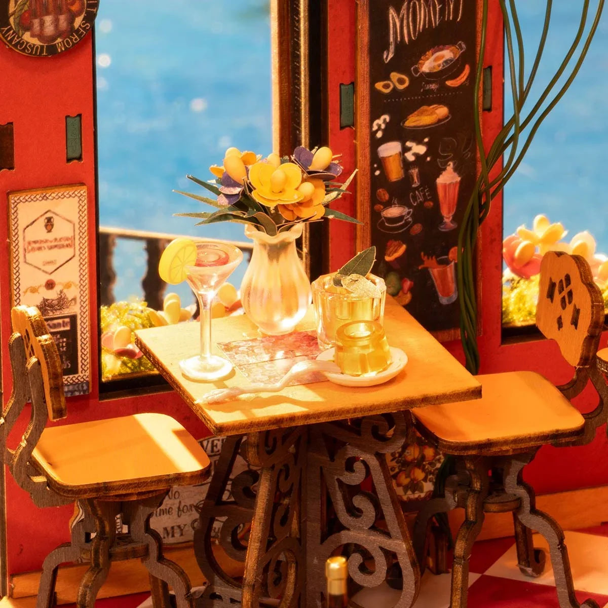 DIY Miniatur Haus Cheers Bar Dining DG173 - DG173 Robotime