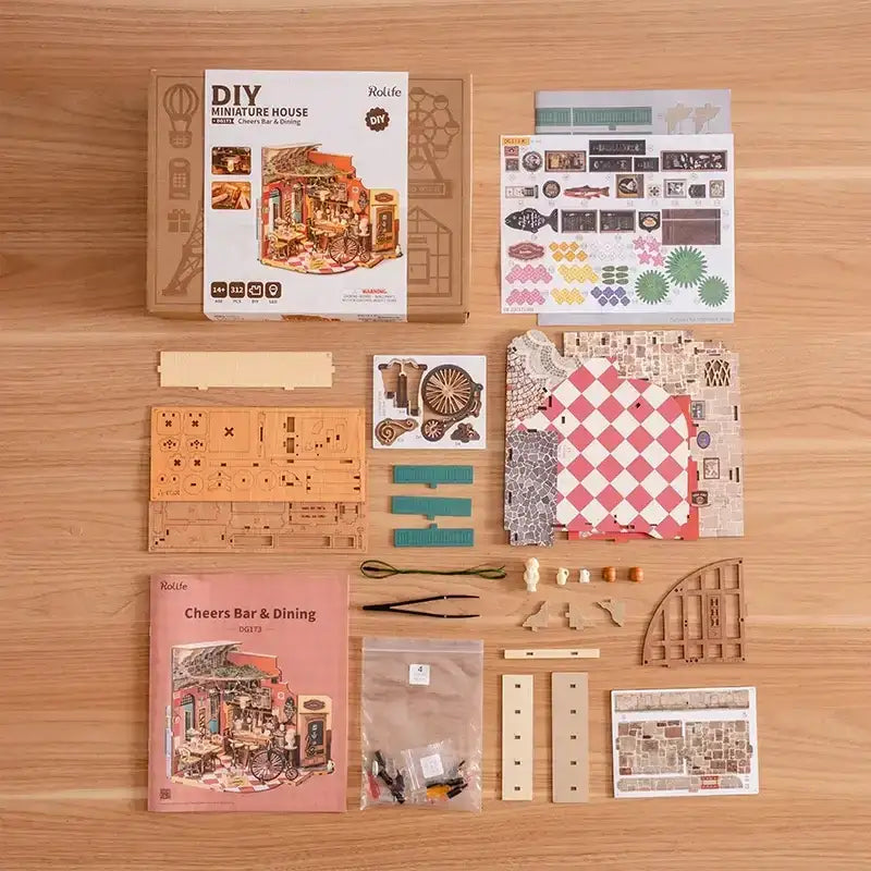 DIY Miniatur Haus Cheers Bar Dining DG173 - DG173 Robotime