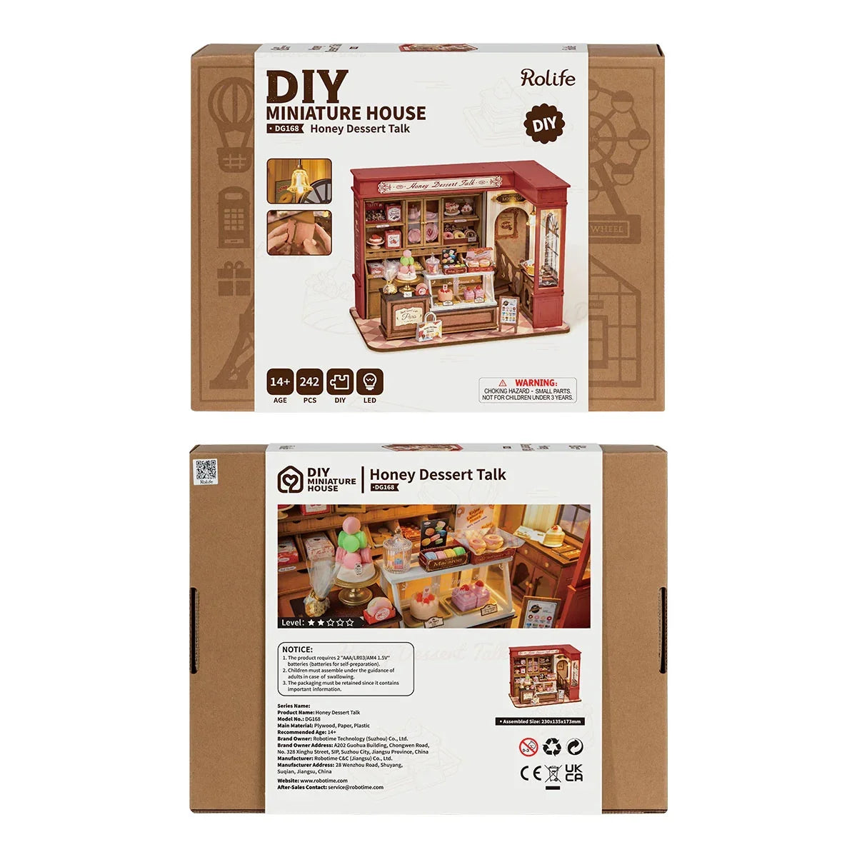 DIY Miniatur Haus Patisserie Honey Dessert Talk DG168 - DG168 Robotime