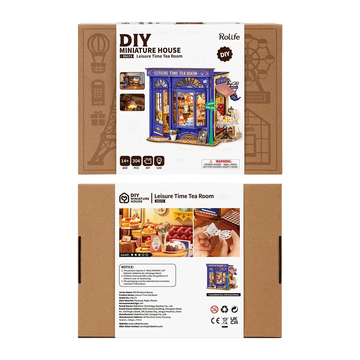 DIY Miniatur Haus Teestube Time Tea Room DG171 - DG171 Robotime