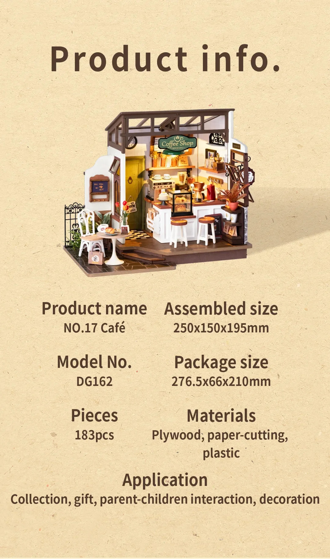 DIY Miniatur - Slow Life Café DG162 - DG162 Robotime