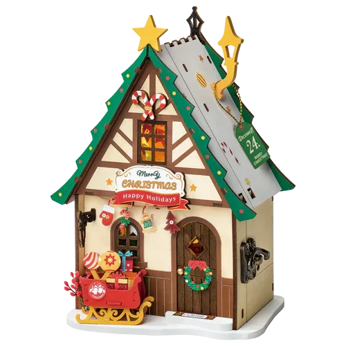 DIY Miniatur Wehnachtshaus Twinkling Christmas Hous DS036 - Robotime
