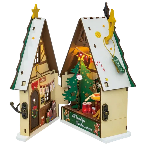 DIY Miniatur Wehnachtshaus Twinkling Christmas Hous DS036 - Robotime