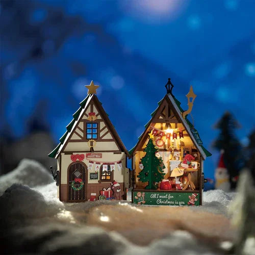 DIY Miniatur Wehnachtshaus Twinkling Christmas Hous DS036 - Robotime