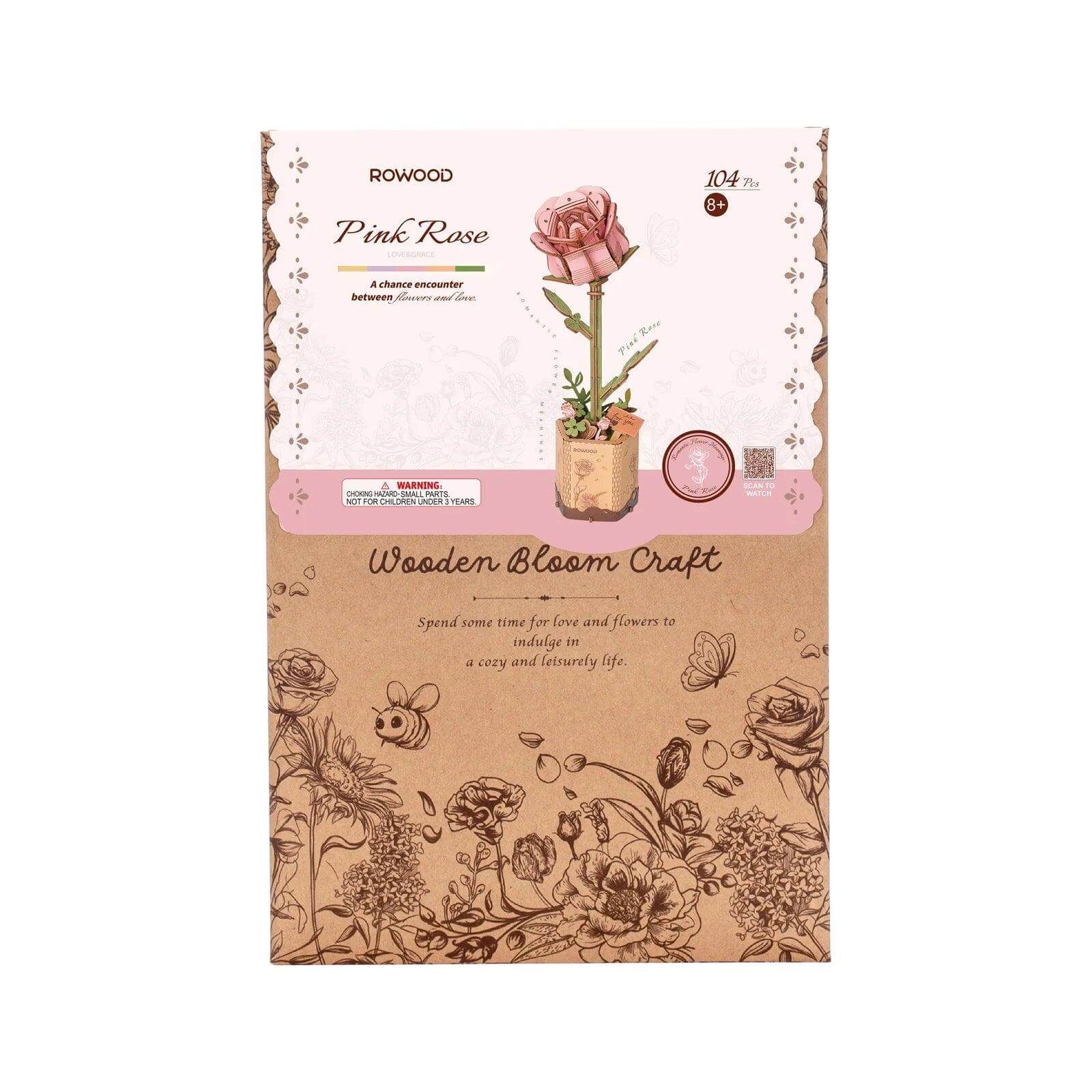 DIY Rose pink Robotime