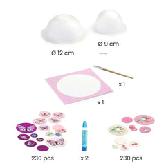 DIY Schalen basteln rosa Djeco