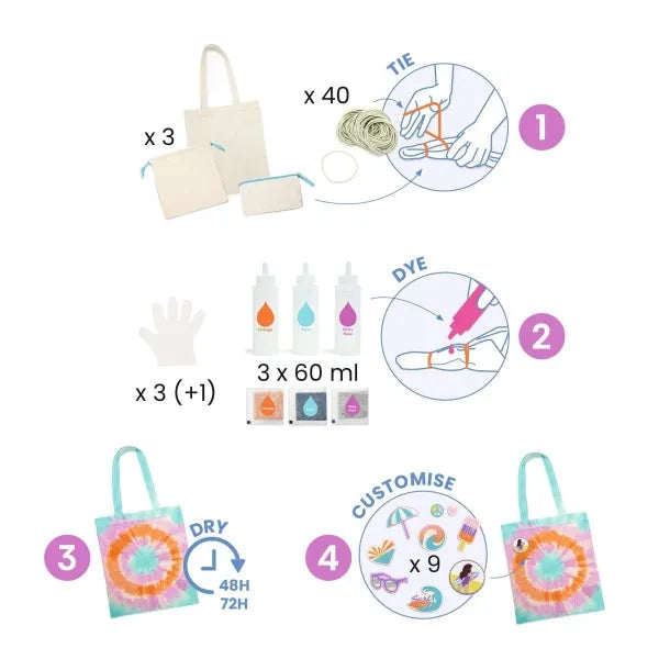 DIY Tie-Dye Taschen - DJ07942 Djeco