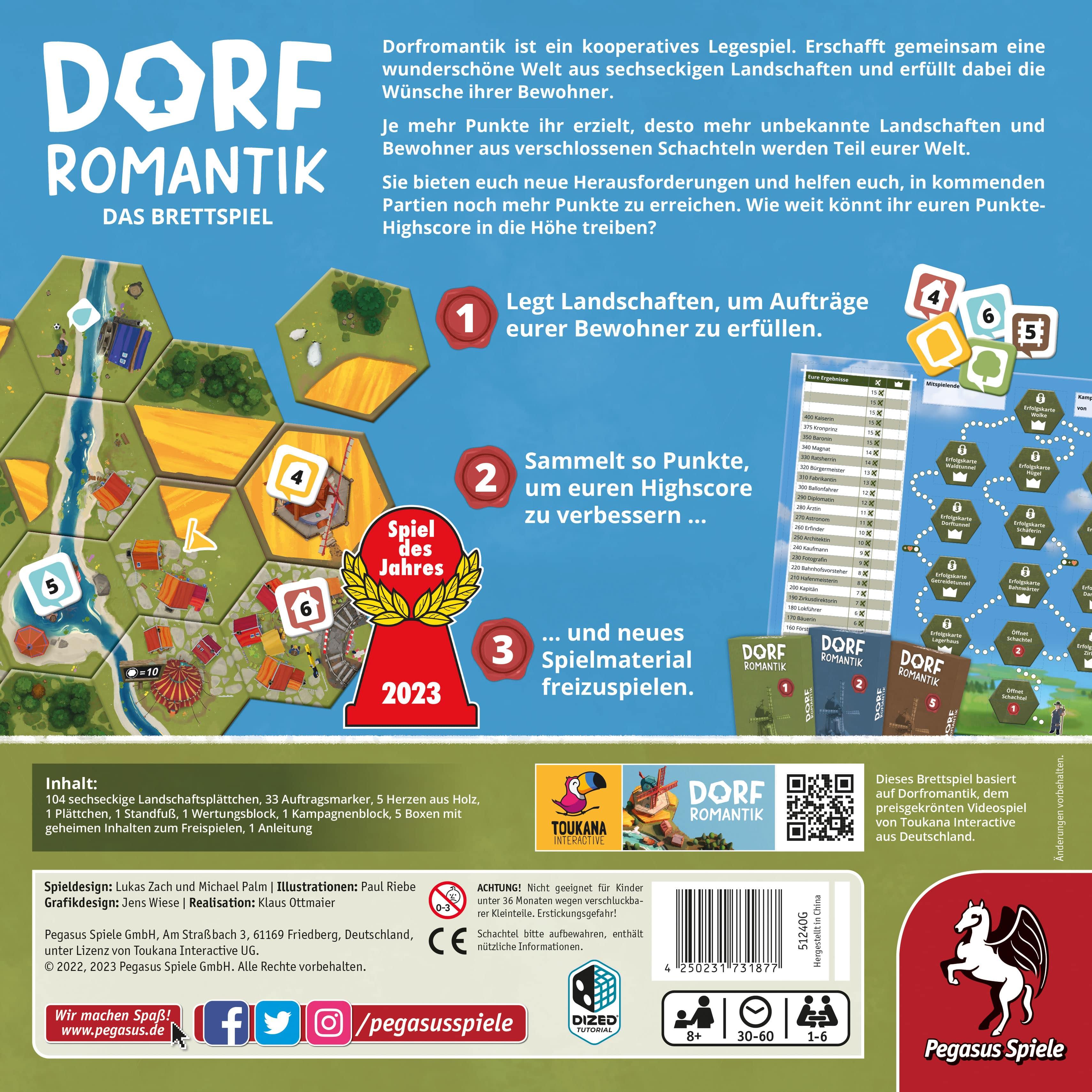 Dorfromantik - Das Brettspiel (Spiel des Jahres 2023) - 51242G kunstundspiel 