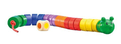 Fädelraupe Würfel- und Fädelspiel aus Holz, 20cm - Selecta