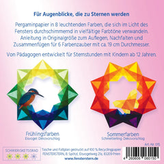 Fenstersterne Wundervoller Farbenzauber
