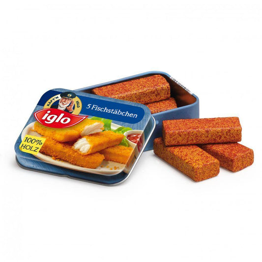 Fischstäbchen von Iglo in der Dose Erzi