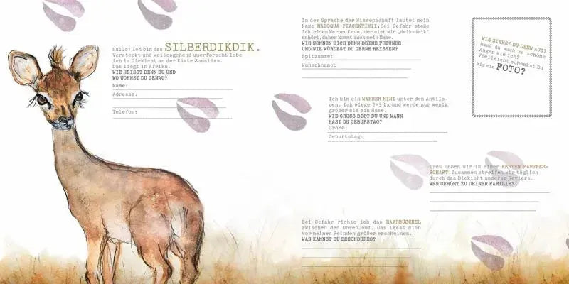 Freundschaftsbuch - Tiere kennenlernen und schützen - 9783772531910 Verlag Freies Geistesleben