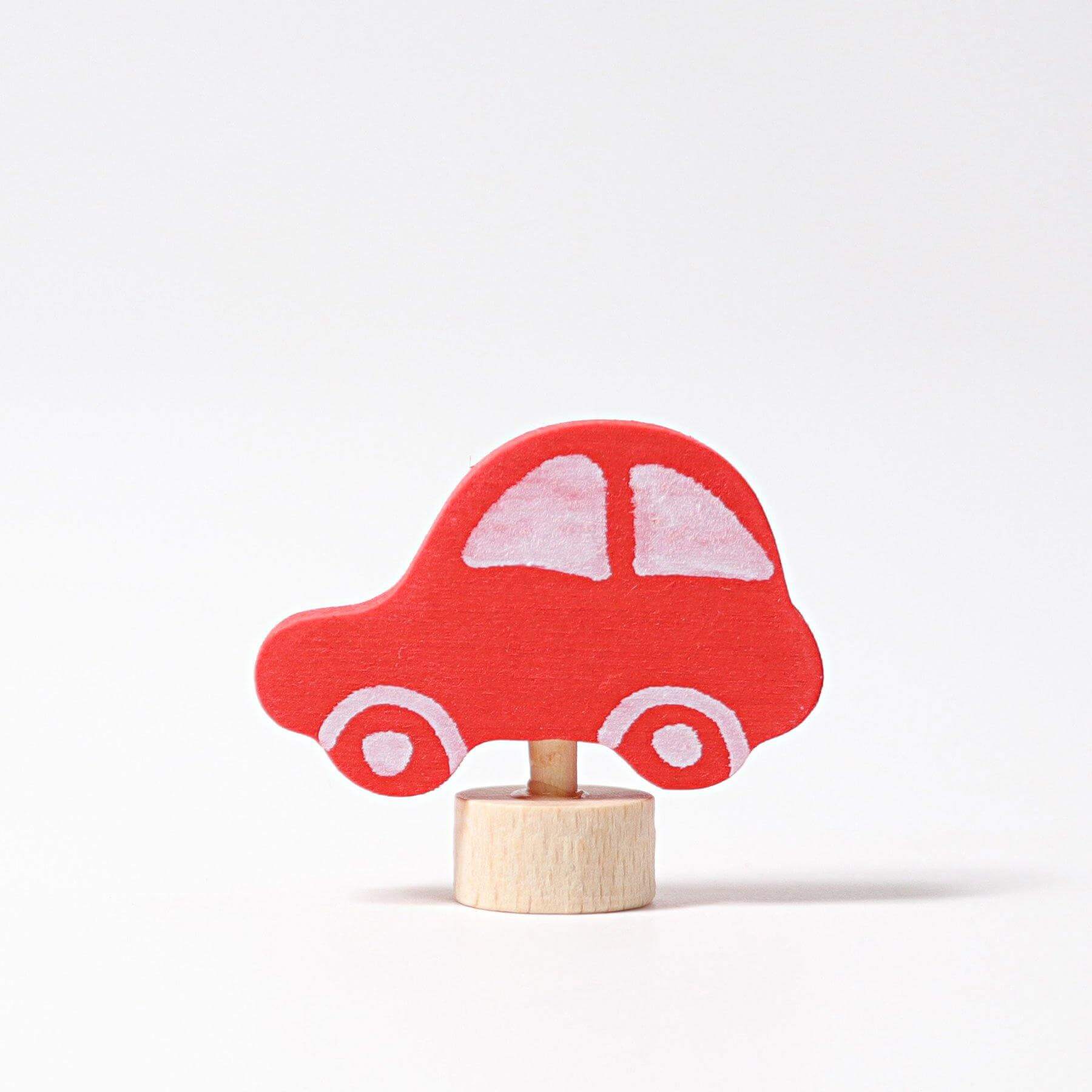 Geburtstagsstecker Auto rot Grimms