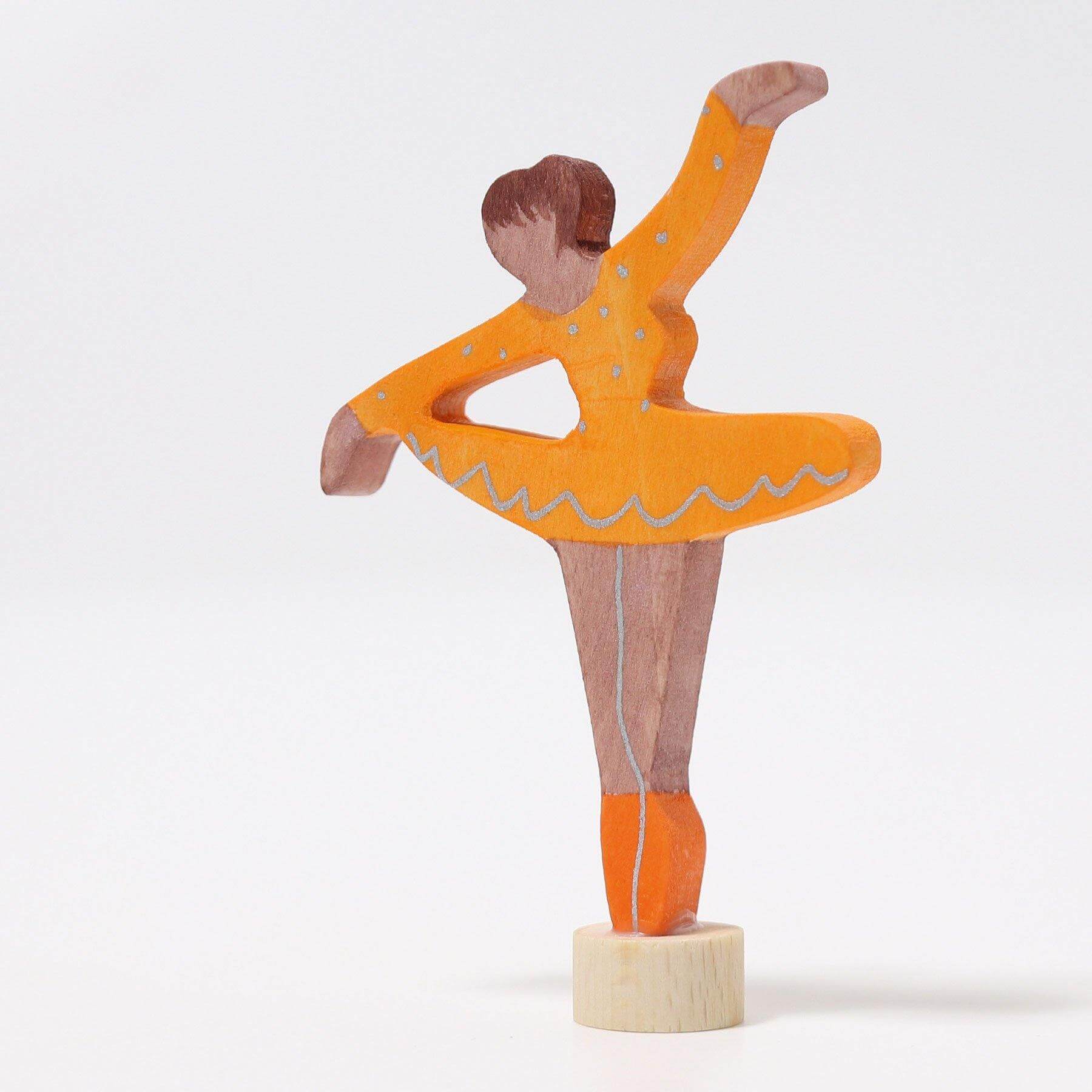 Geburtstagsstecker Ballerina Orangenblüte - www. kunstundspiel .de 03327