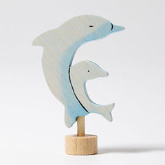 Geburtstagsstecker Delfin und Kind Grimms