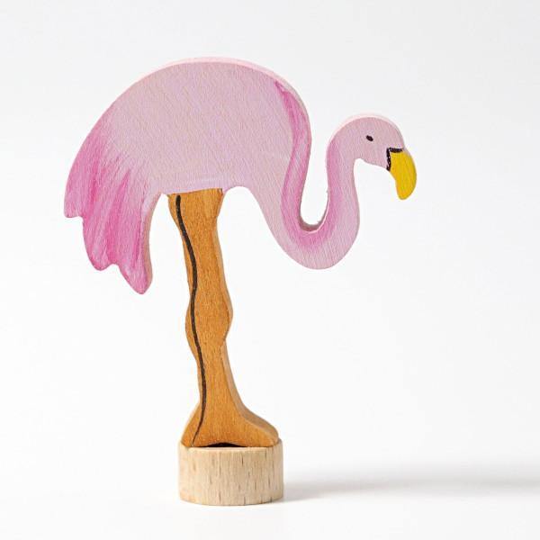 Geburtstagsstecker Flamingo - www. kunstundspiel .de 
