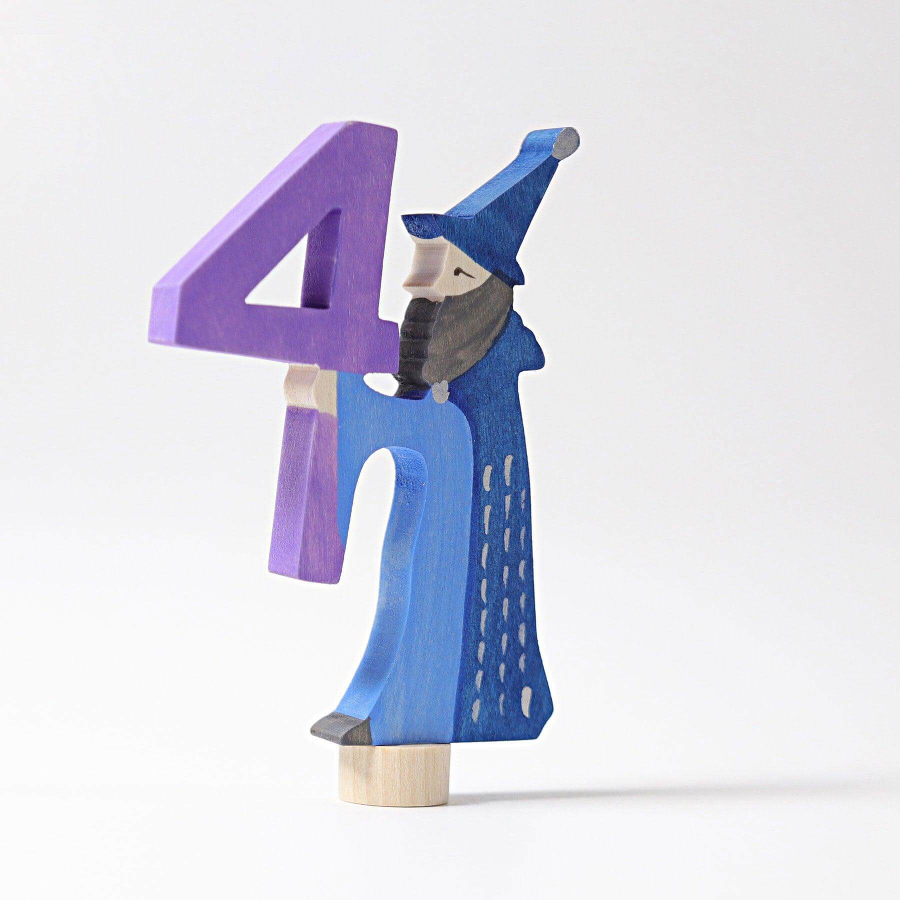Geburtstagsstecker Märchenfigur Zahl 4 Grimms