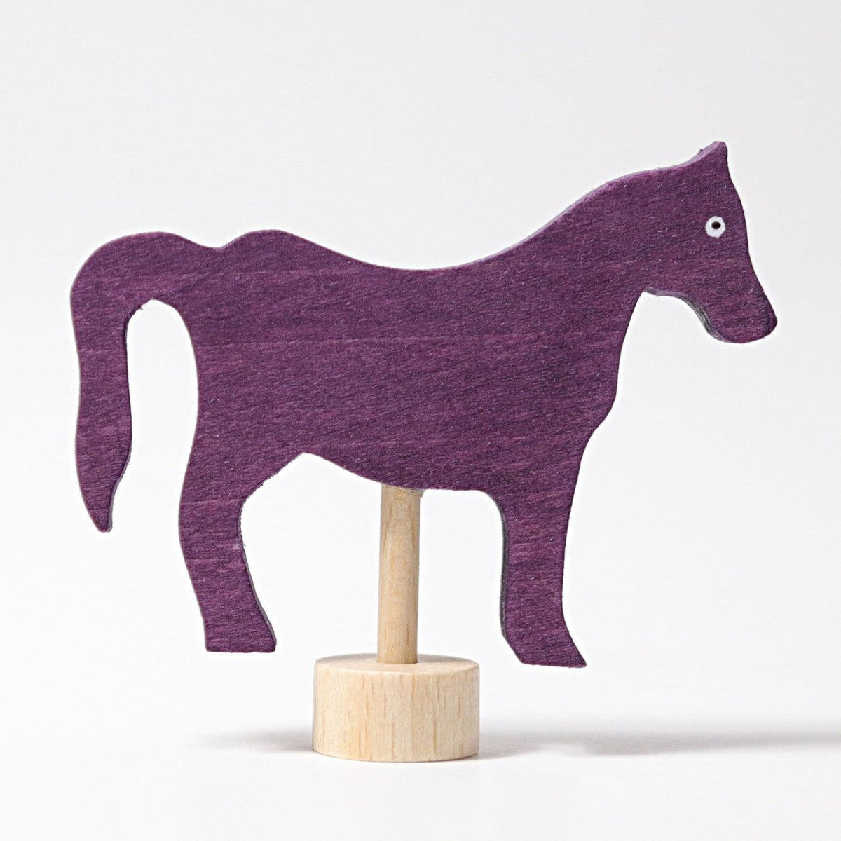Geburtstagsstecker Pferd violett - www. kunstundspiel .de 03538