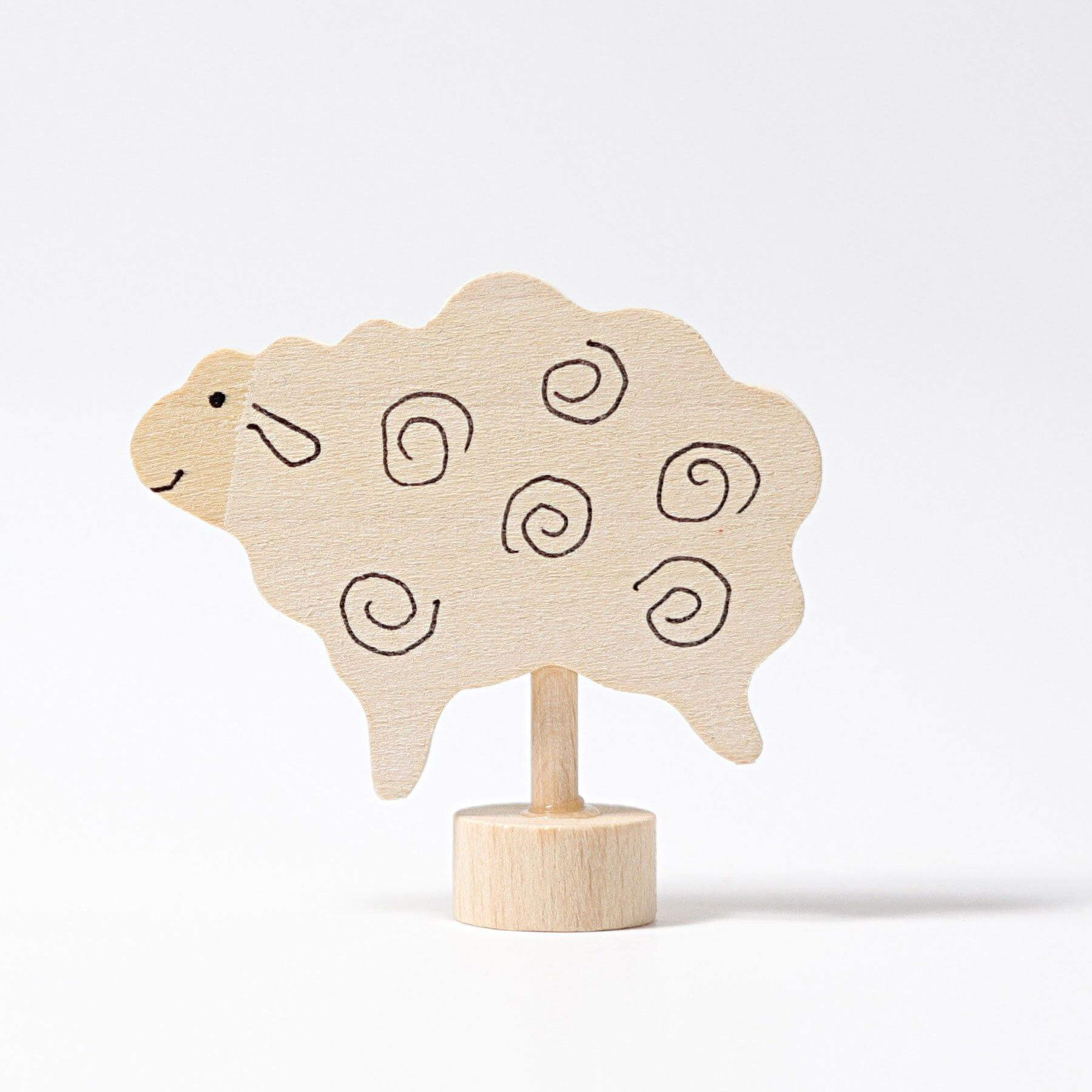 Geburtstagsstecker Schaf weiß Grimms