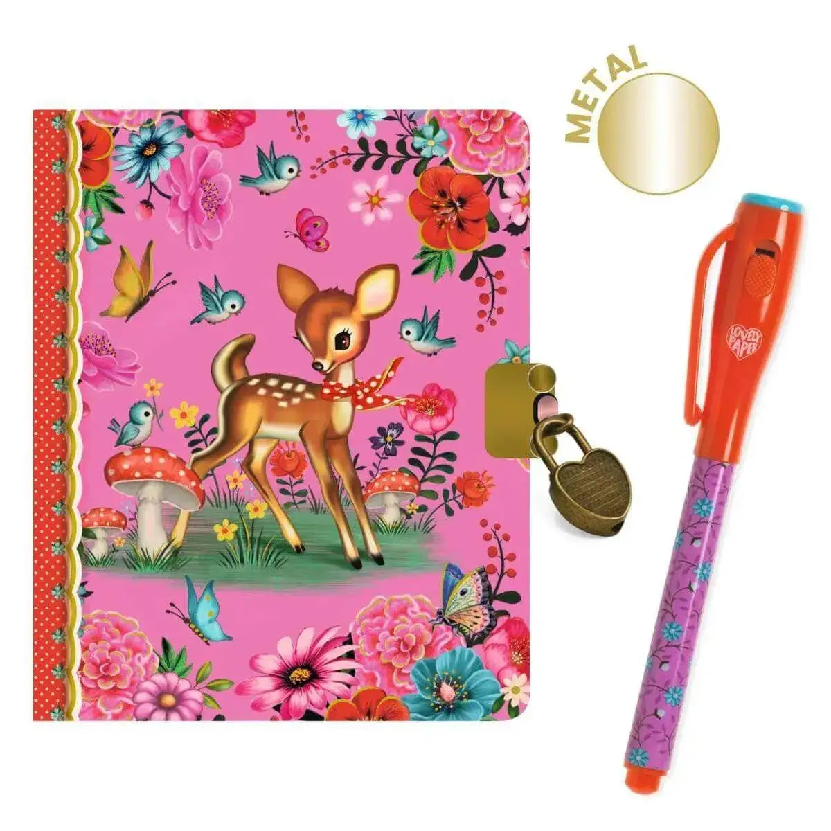 Geheimes Tagebuch - Fiona mit Stift Djeco