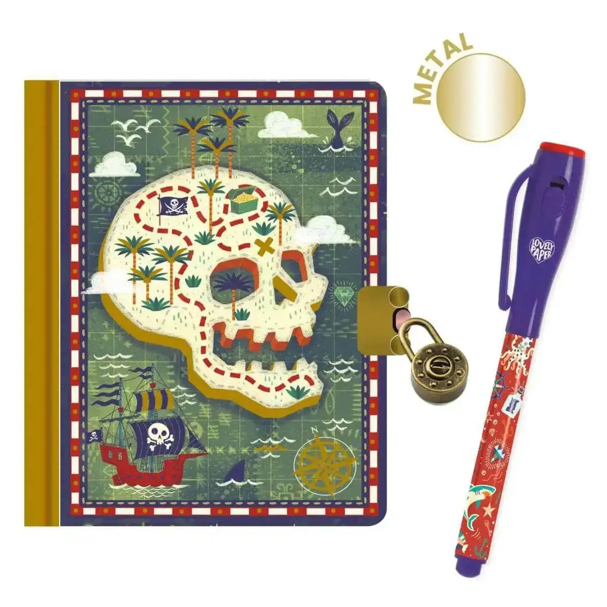 Geheimes Tagebuch - Steve mit Stift Djeco