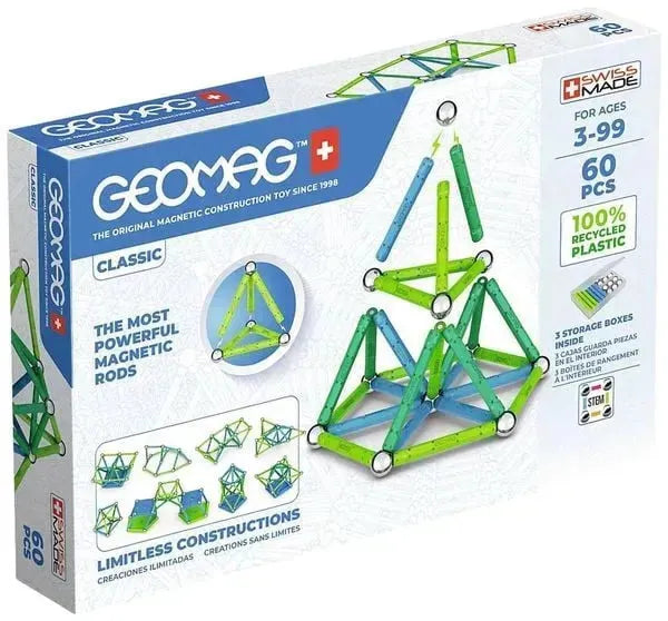 Geomag Magnetbaukasten - Classic - 60 Teile - 507035 Invento