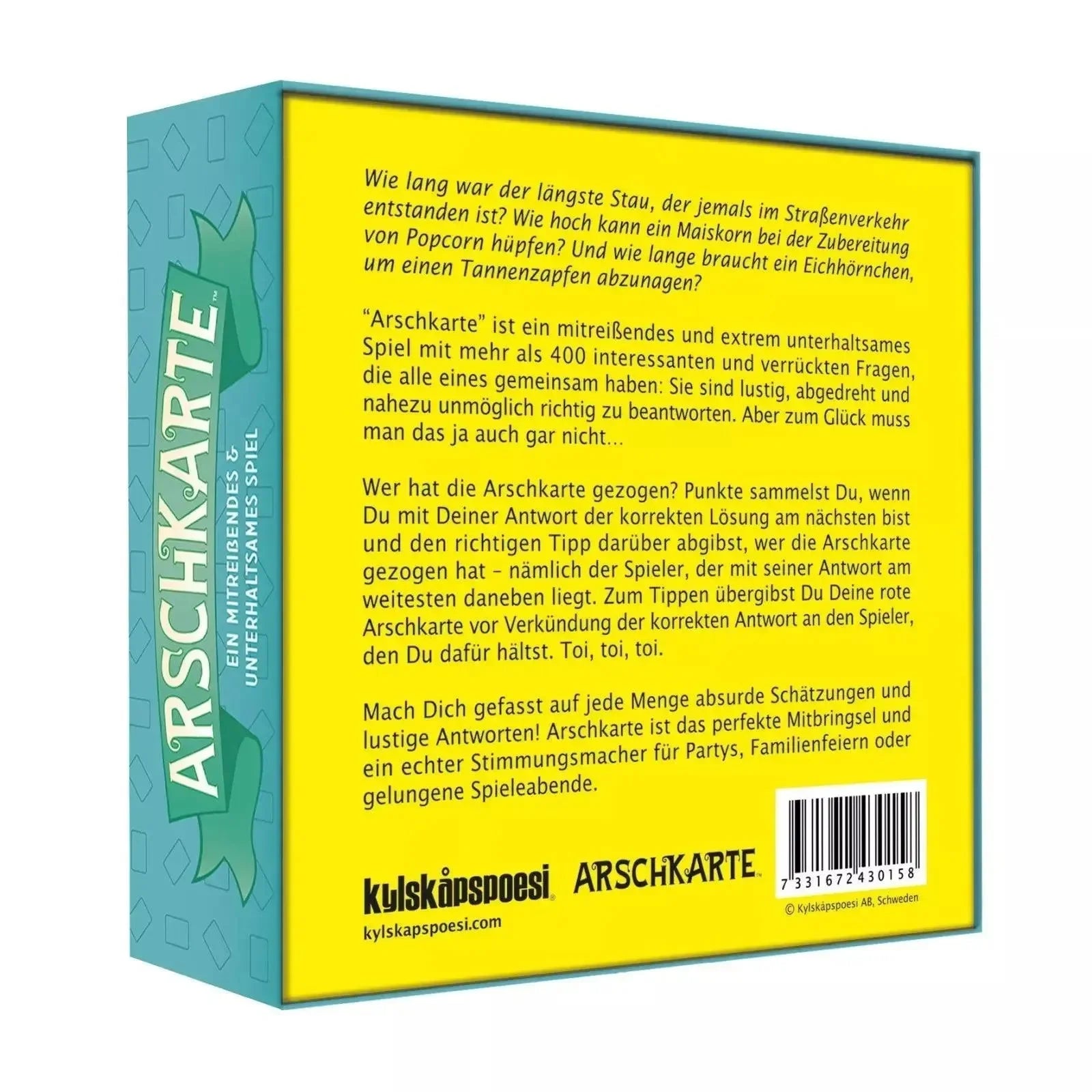 Gesellschaftsspiel Arschkarte (Kopie) Kylskapspoesi