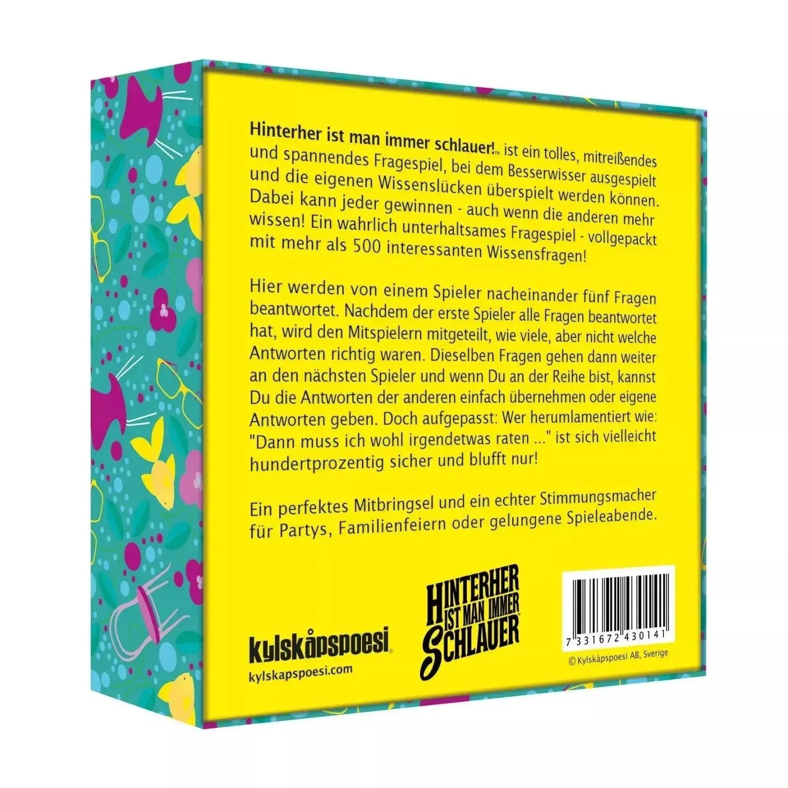 Gesellschaftsspiel Hinterher ist man immer schlauer (Kopie) Kylskapspoesi