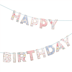 Girlande Blumen "Happy Birthday" Meri Meri