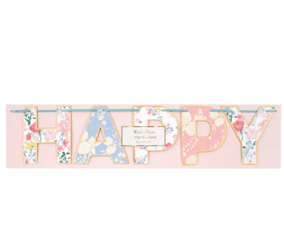 Girlande Blumen "Happy Birthday" Meri Meri