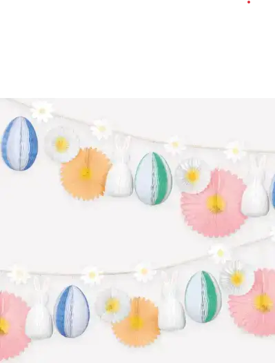 Girlande Osterhase (Honeycomb) Meri Meri