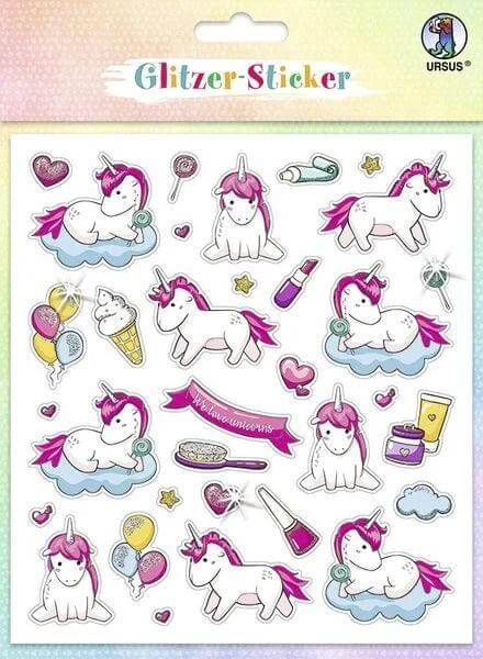 Sticker Glitzer - Einhorn URSUS