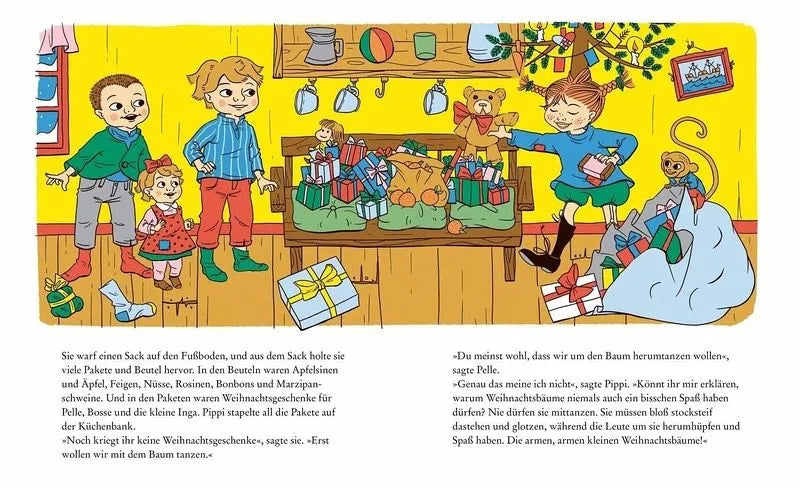 God Jul! Weihnachten mit Pippi Langstrumpf, Pettersson und Findus, Lotta und Mama Muh - 9783751206860 Oetinger Verlag