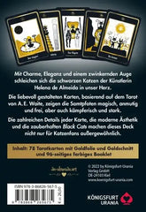 golden-black-cat-tarot-hochwertige-stuelpdeckelschachtel-mit-goldfolie-gebundene-ausgabe-helena-de-almeida1 - kunstundspiel 
