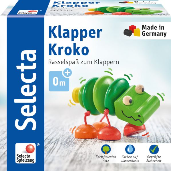 Greifling Klapper-Kroko - www. kunstundspiel .de 61044