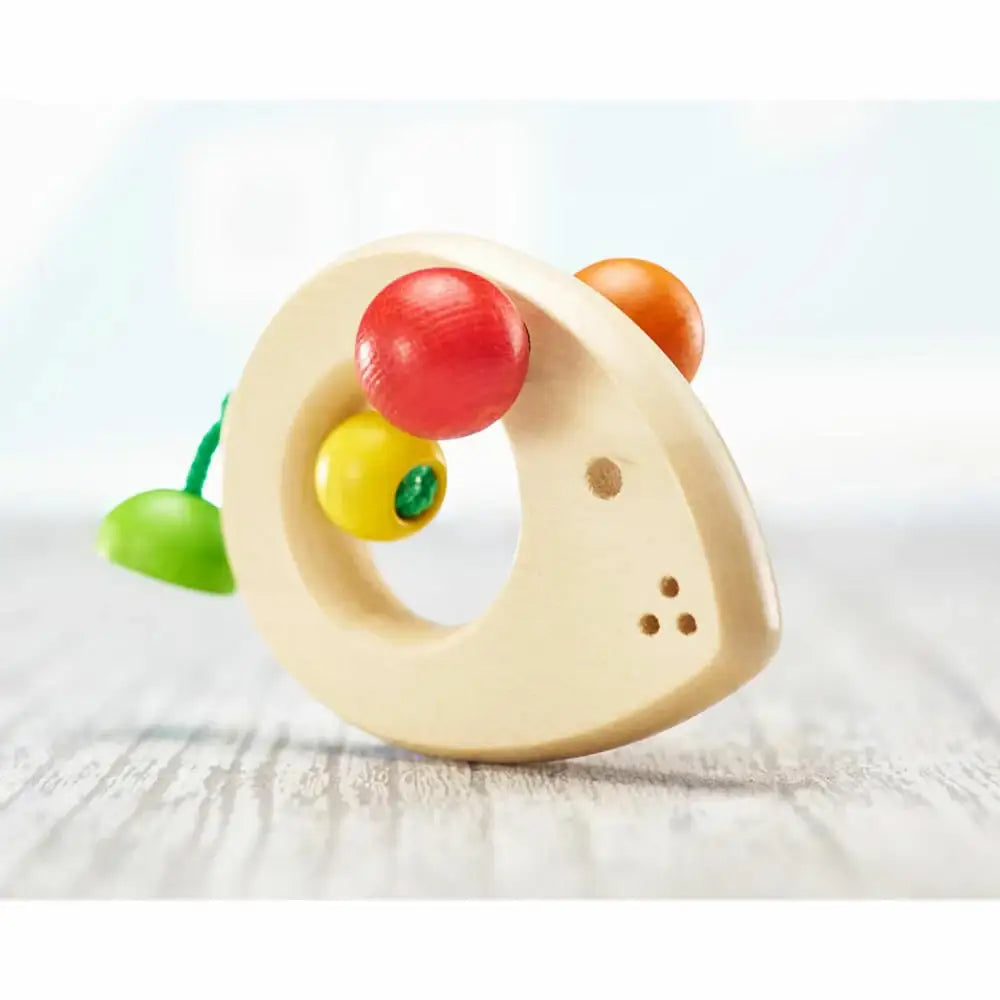 Holzspielzeug Ring mit bunten Perlen für Kleinkinder