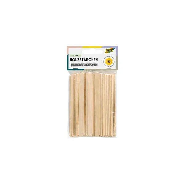 Holzstäbchen Bastelholz – 50 Stück für kreative Bastelideen - 2287 Folia