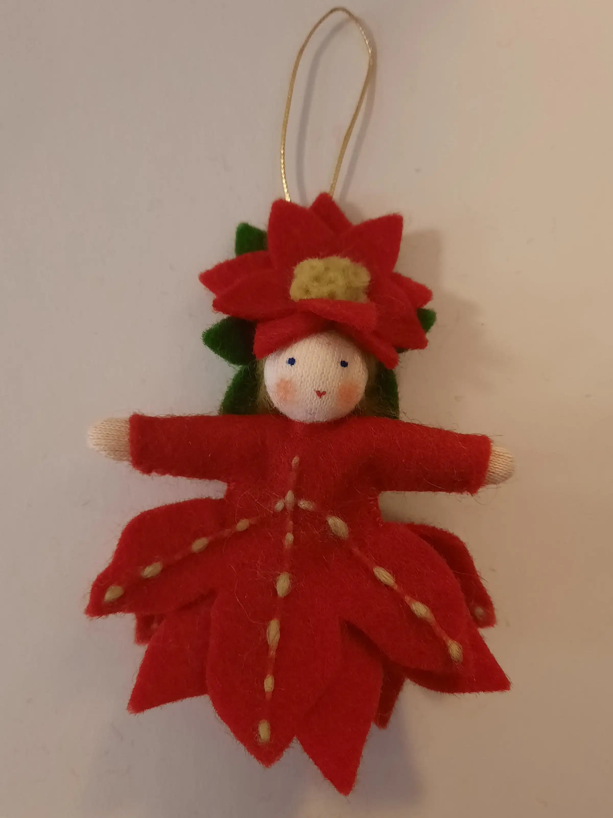 Jahreszeitenpüppchen Weihnachtsstern zum Hängen