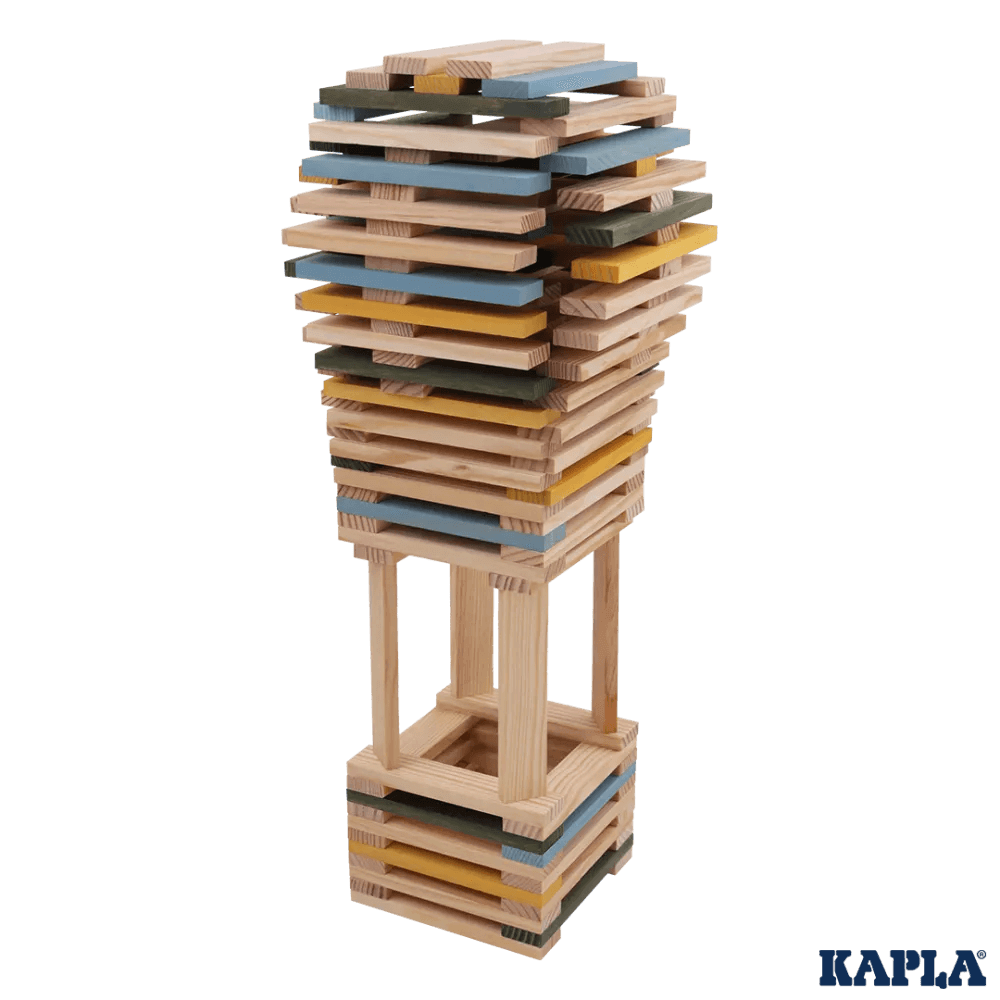Kapla Box 120 Teile - gelb,grün,blau Kapla