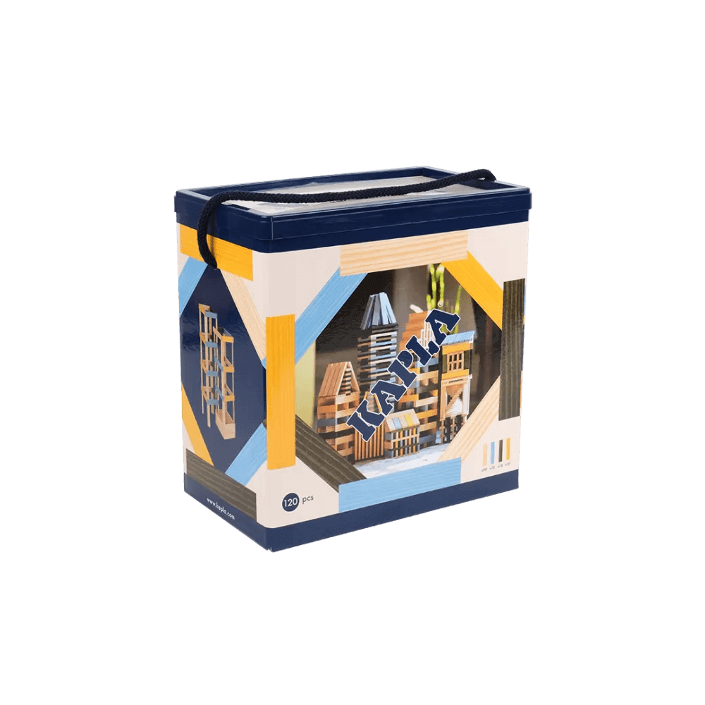 Kapla Box 120 Teile - gelb,grün,blau Kapla