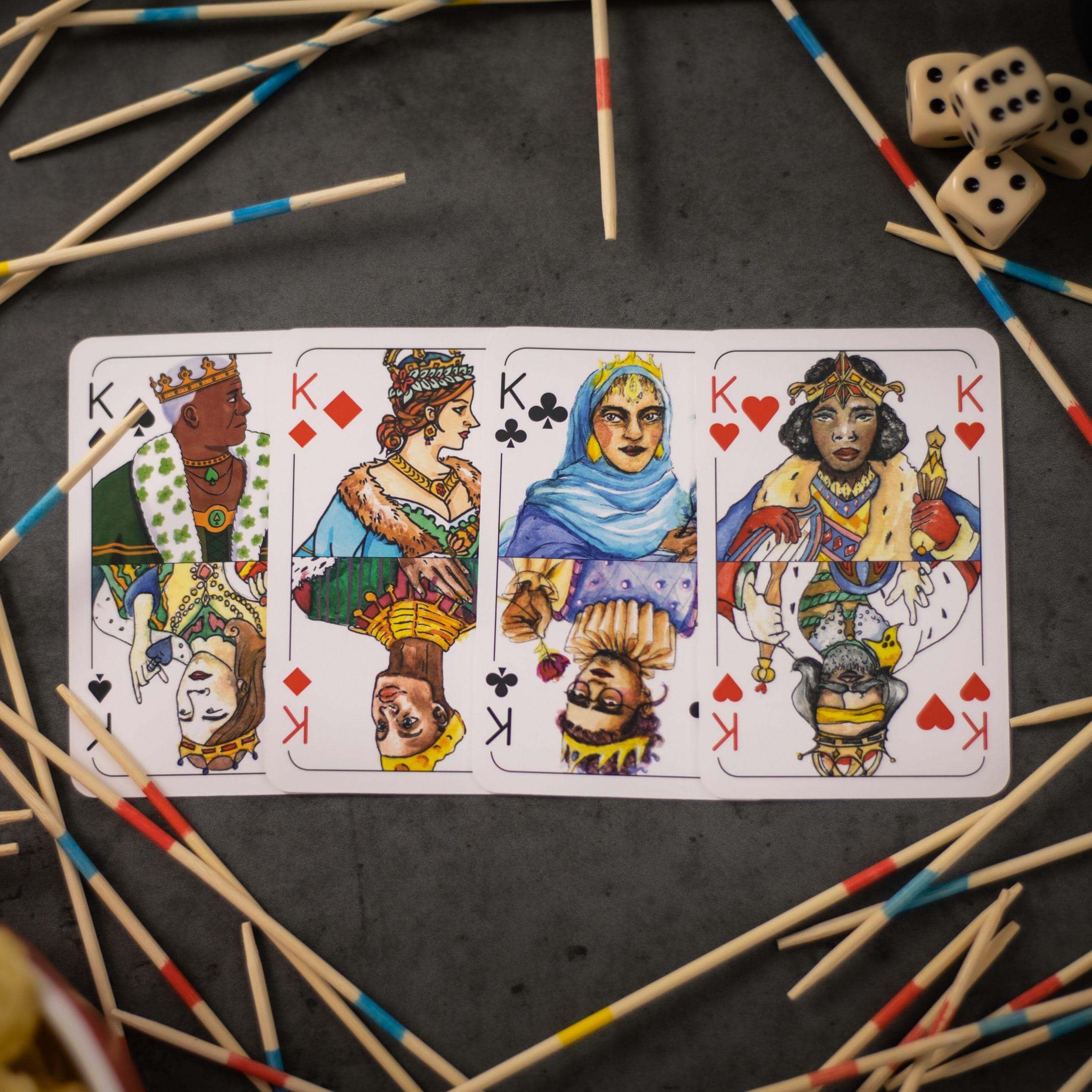 Kartendeck komplett - gendergerecht, vielfältig und nachhaltig Spielköpfe