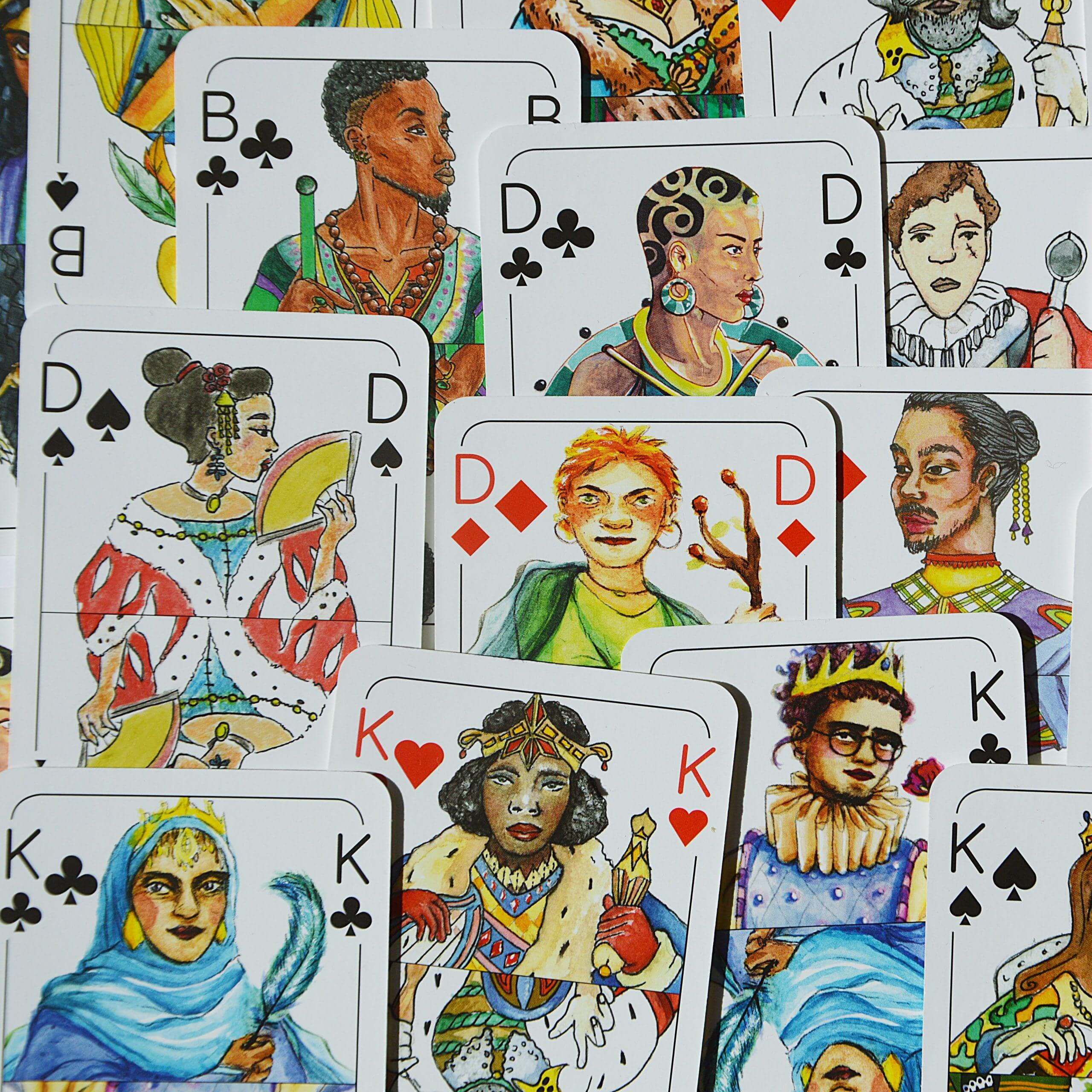 Kartendeck komplett - gendergerecht, vielfältig und nachhaltig Spielköpfe