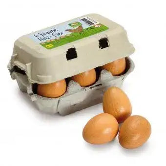 Eier braun im Karton Erzi