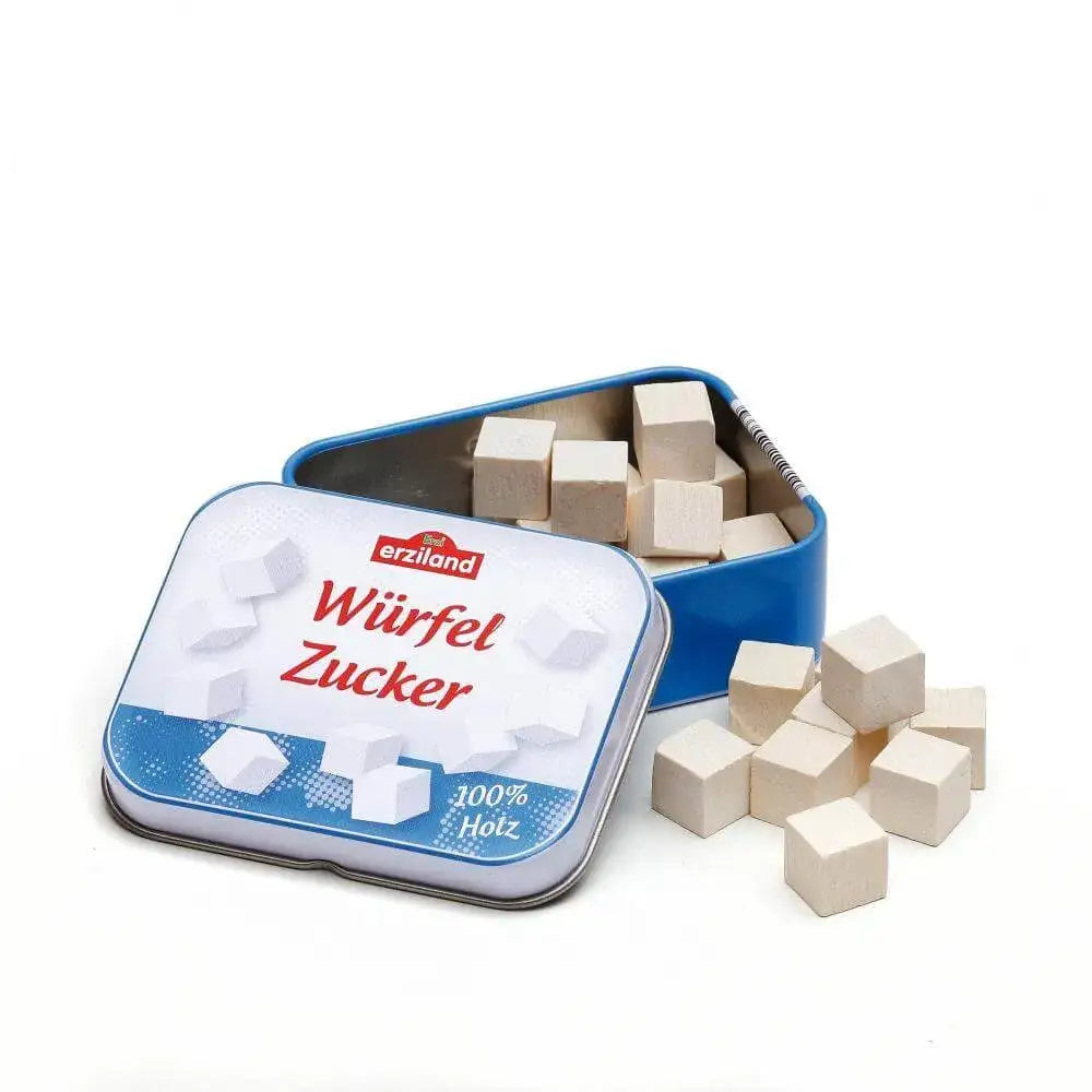 Würfelzucker in der Dose Erzi