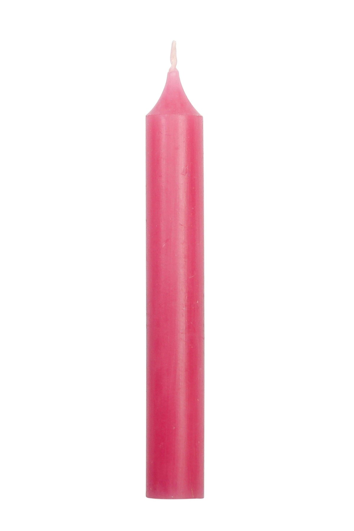 Kerze pink - www. kunstundspiel .de EINFARBIG (pink)