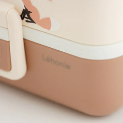 Kinder Lunchbox Fuchs-Design in Braun, nachhaltige Brotdose von kunstundspiel München